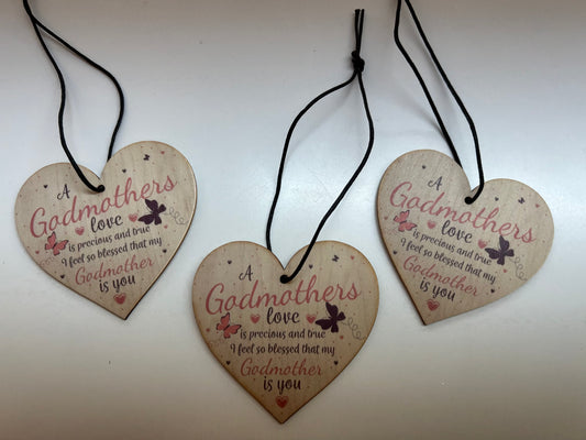 Heart shaped Godmother’s love