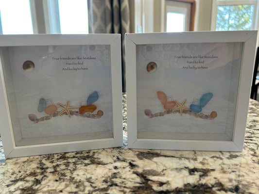 True Friends Sea Glass Art