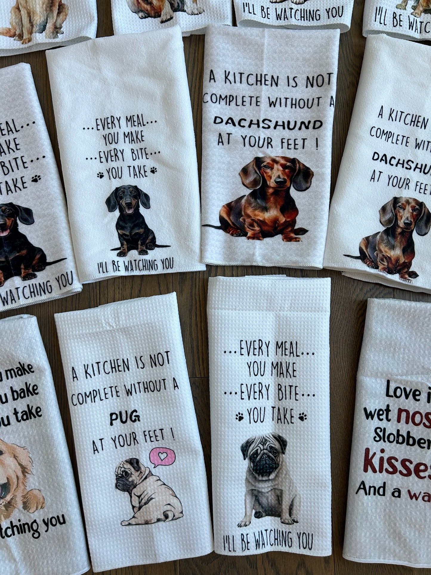 Dog Breed Cute Tea Towels
