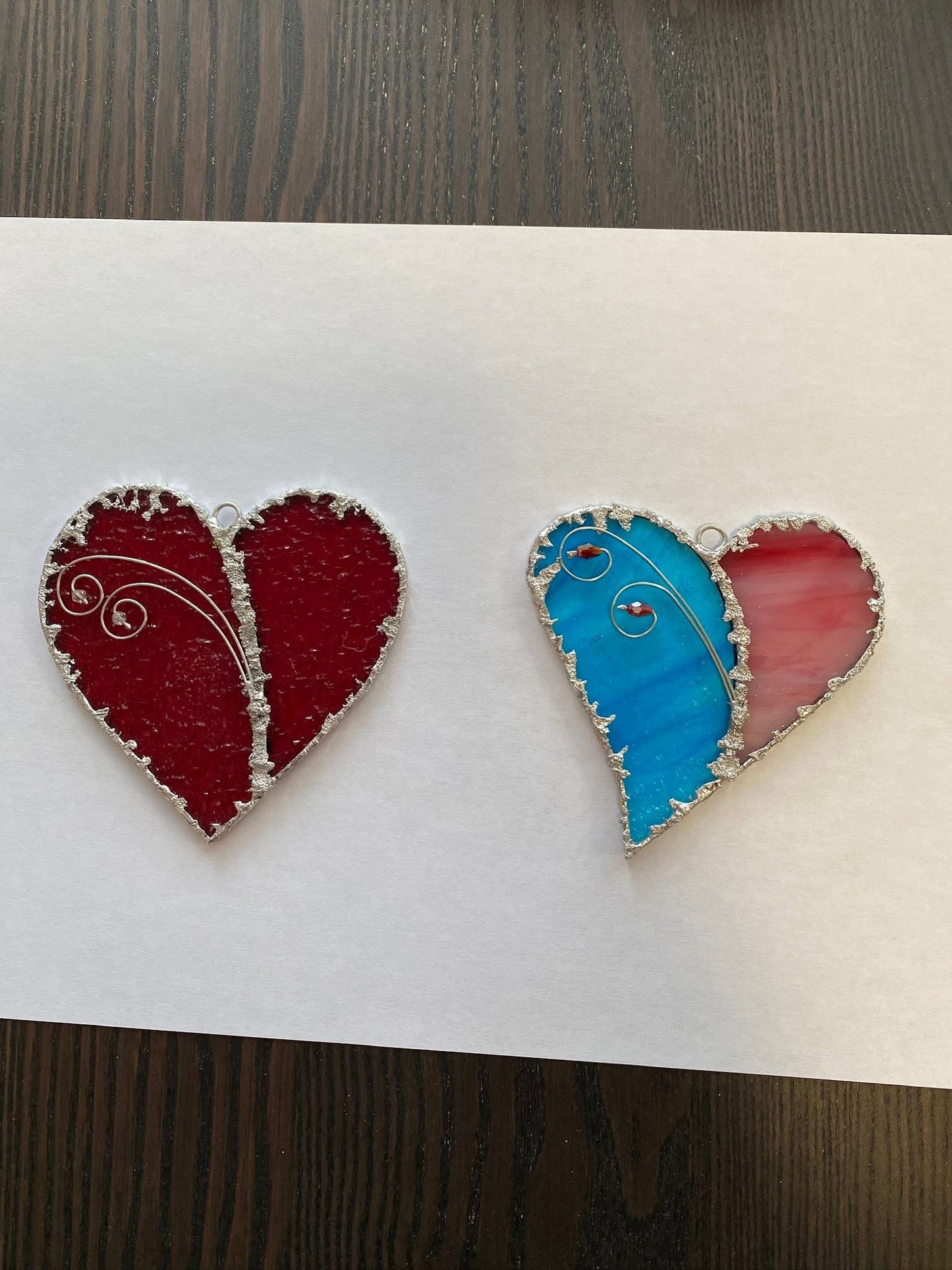 Hearts With Lace & Beads