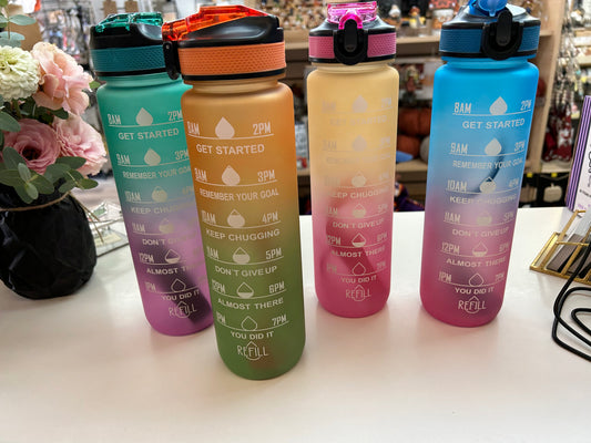 Water Bottle with measured time