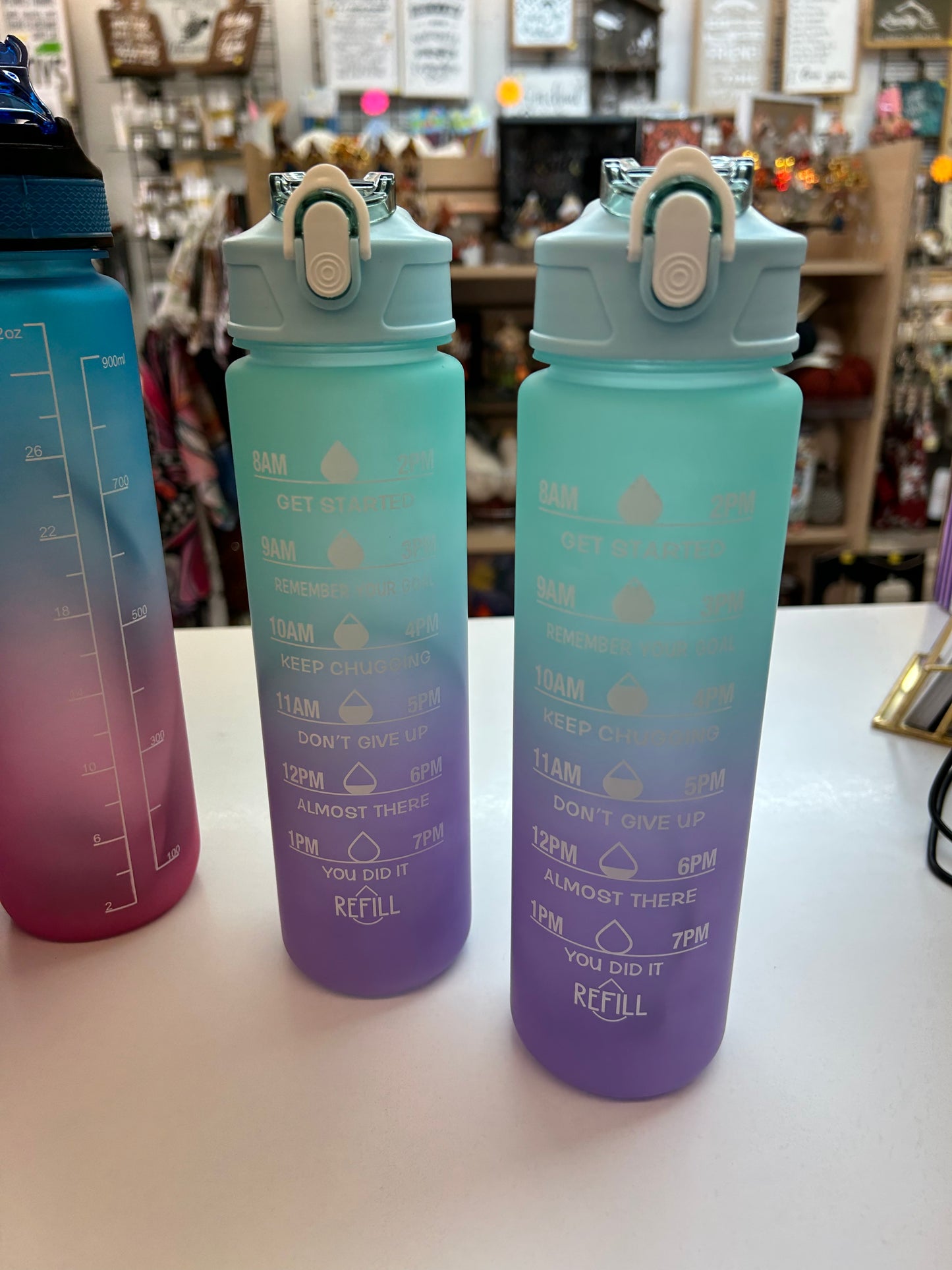 Water Bottle with measured time