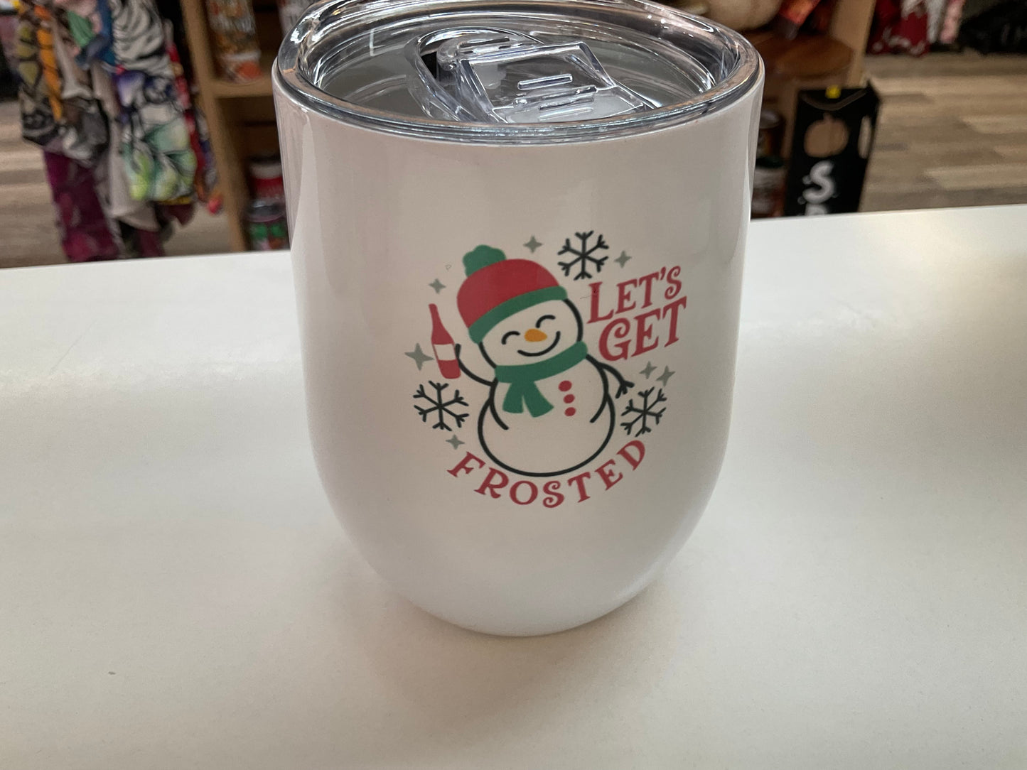 Insulated Holiday Wine Tumblers