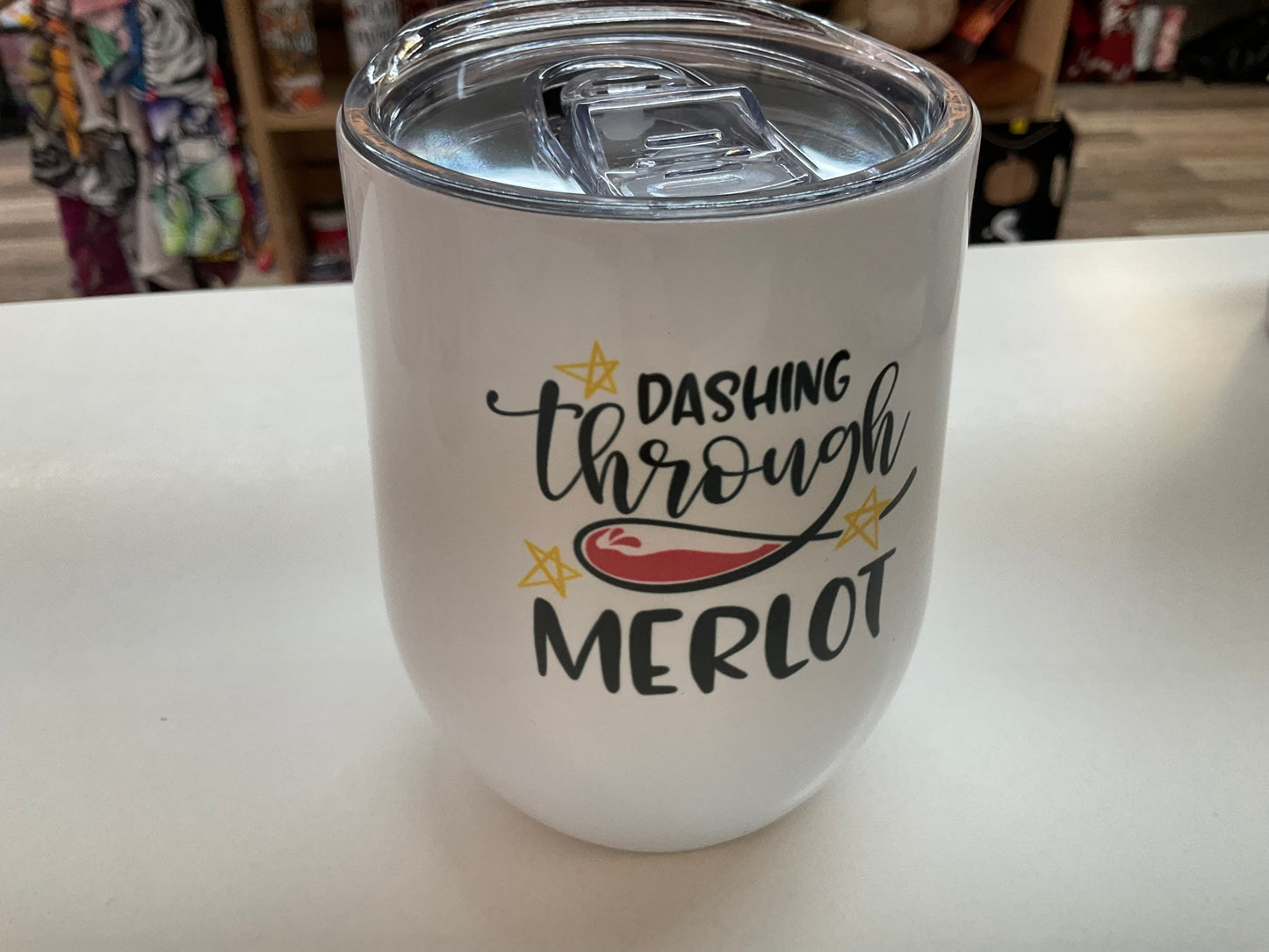 Insulated Holiday Wine Tumblers
