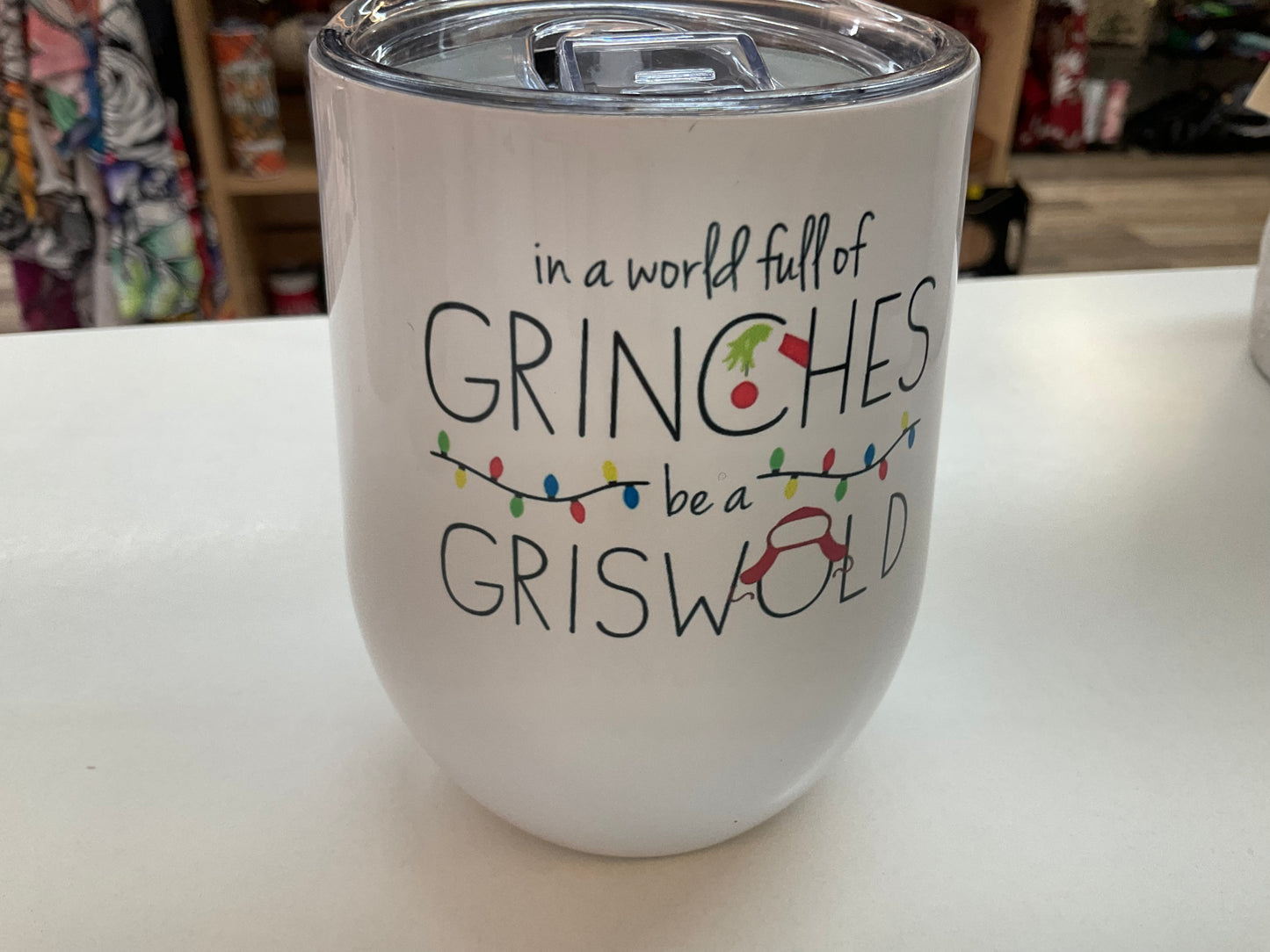 Insulated Holiday Wine Tumblers