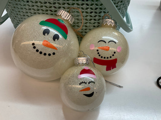 Snowman Ball Ornaments