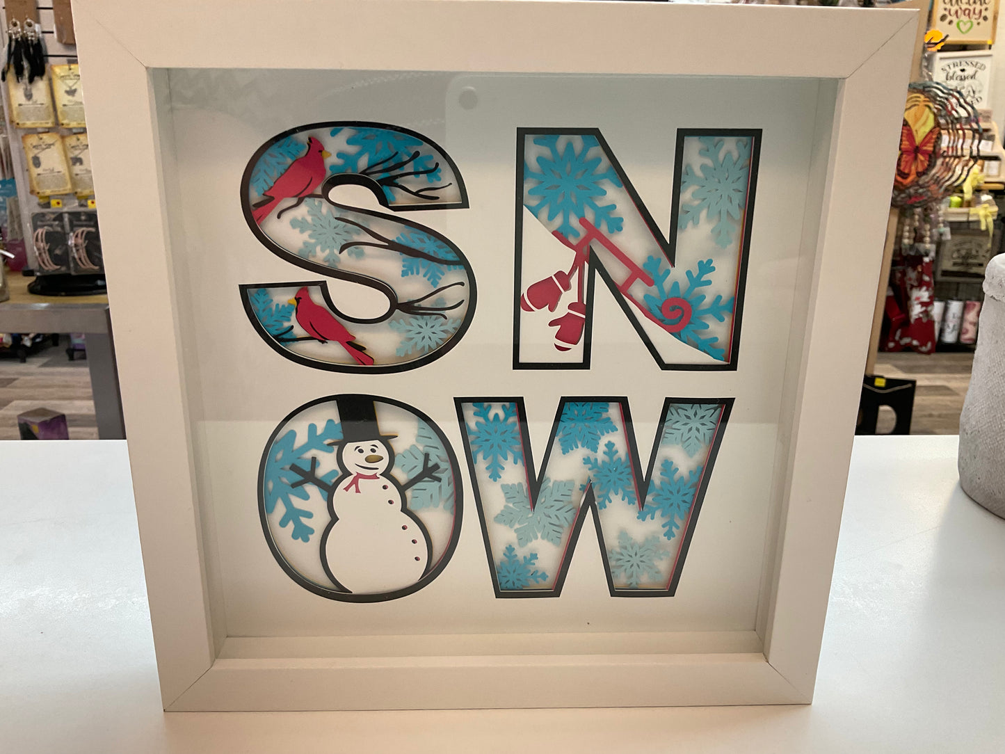 Holiday Themed Shadow Boxes 8x8”