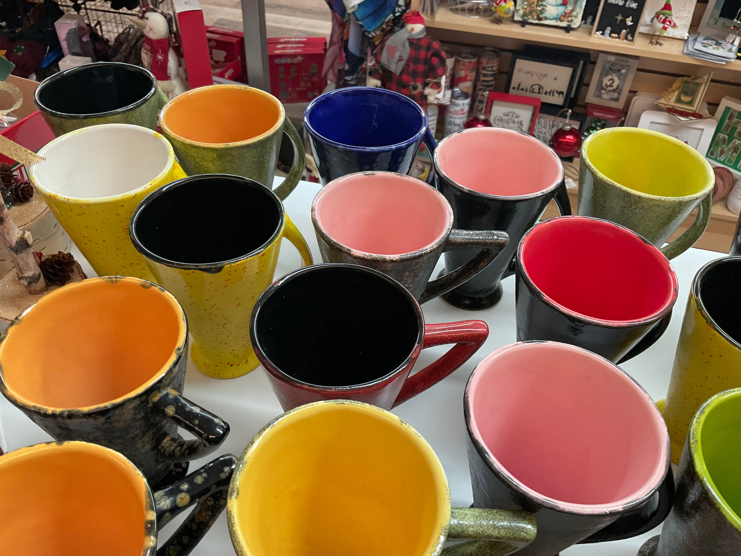 Handmade pottery mug