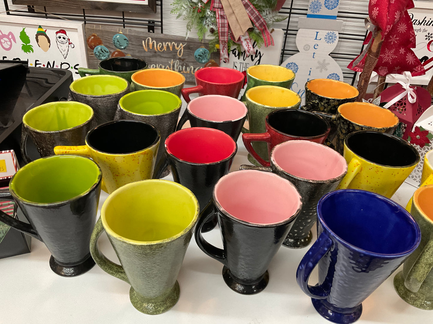 Handmade pottery mug