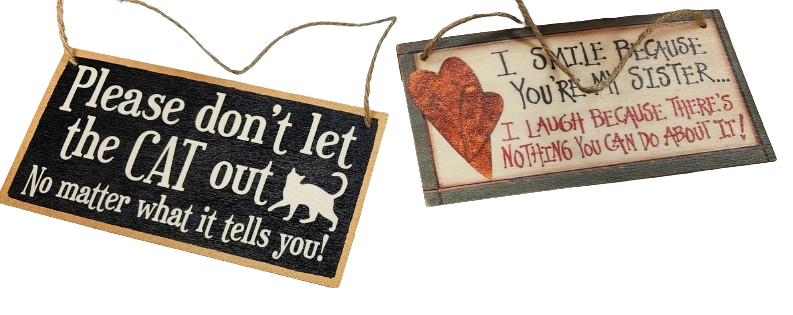 Small Rectangle Signs