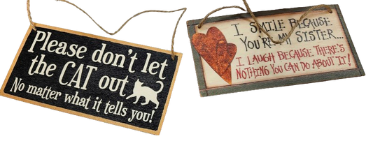 Small Rectangle Signs