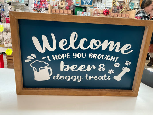 Welcome I hope you bought beer