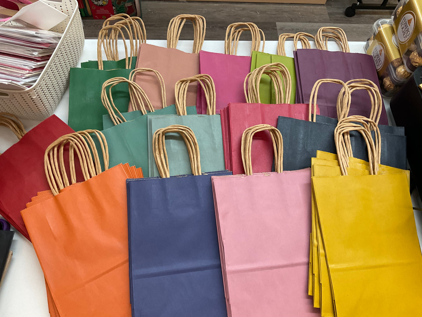 Coloured Gift Bags