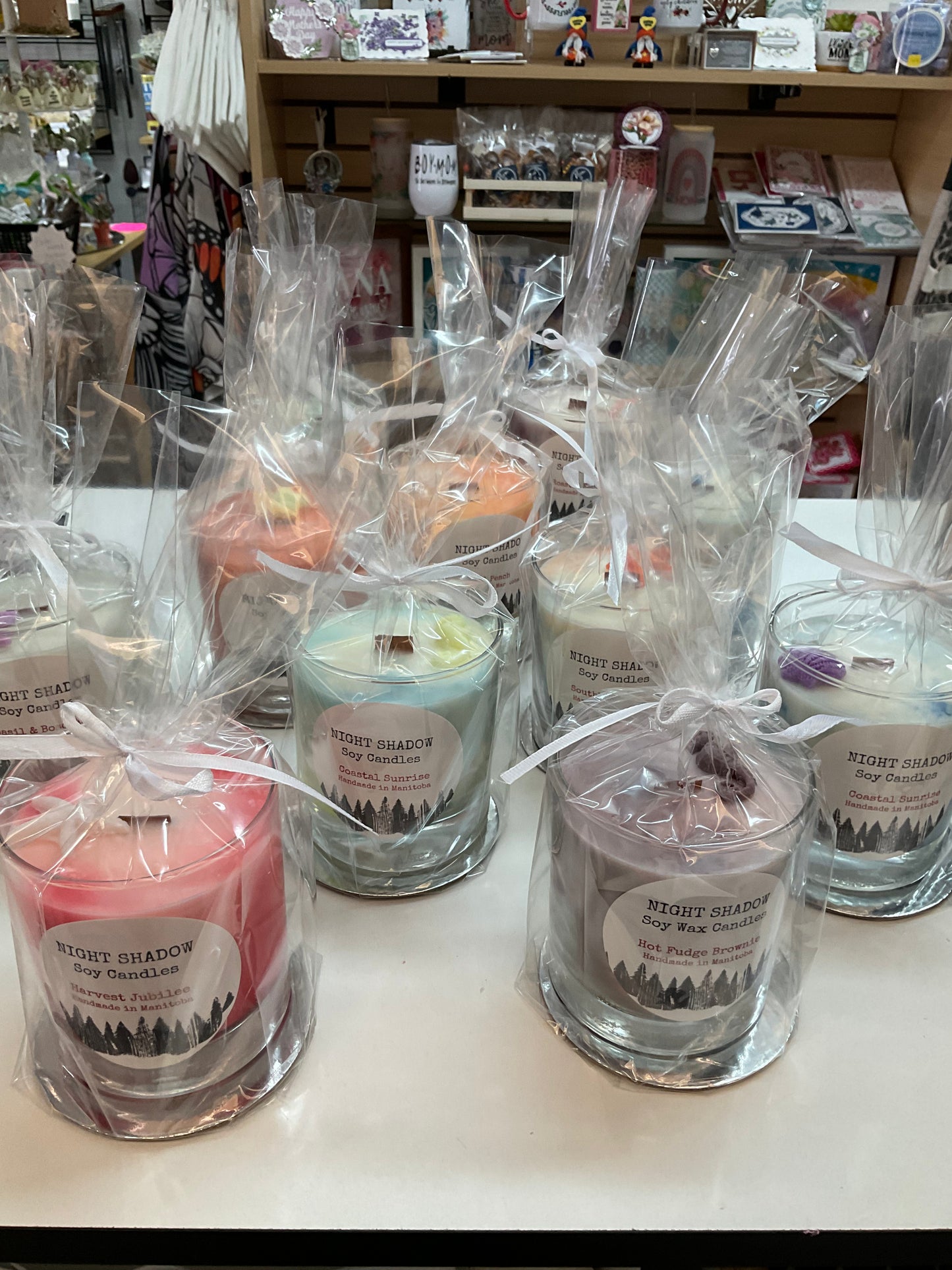 Night Shadow Soy Wax with Wax Embellishments