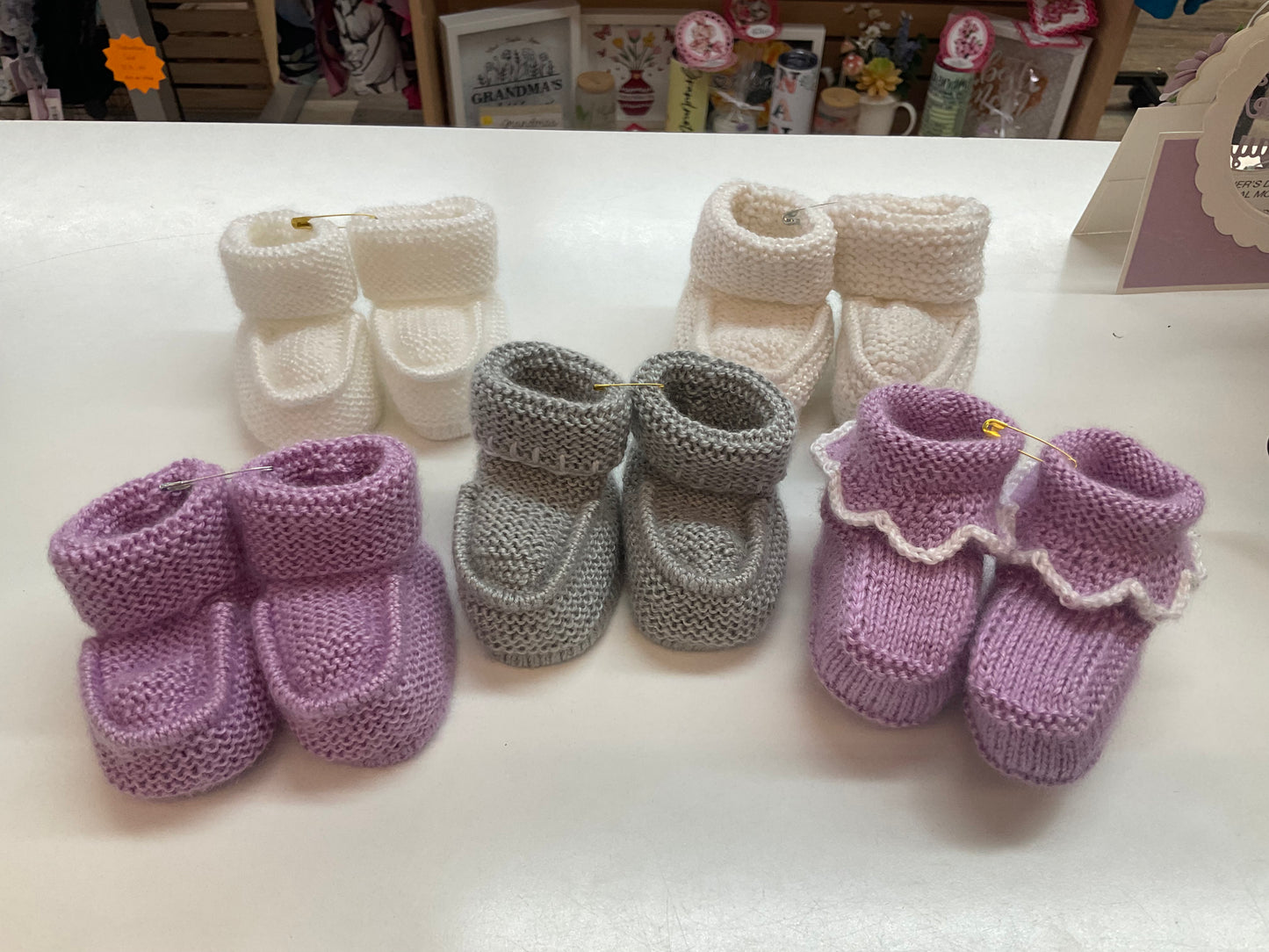 Knitted Baby Booties