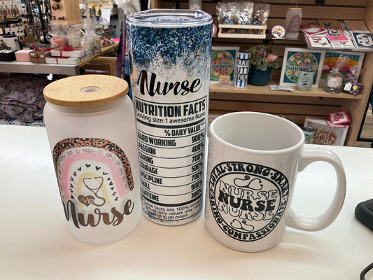 Nurse Themed Cups