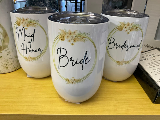 Insulated Wedding Wine Tumblers