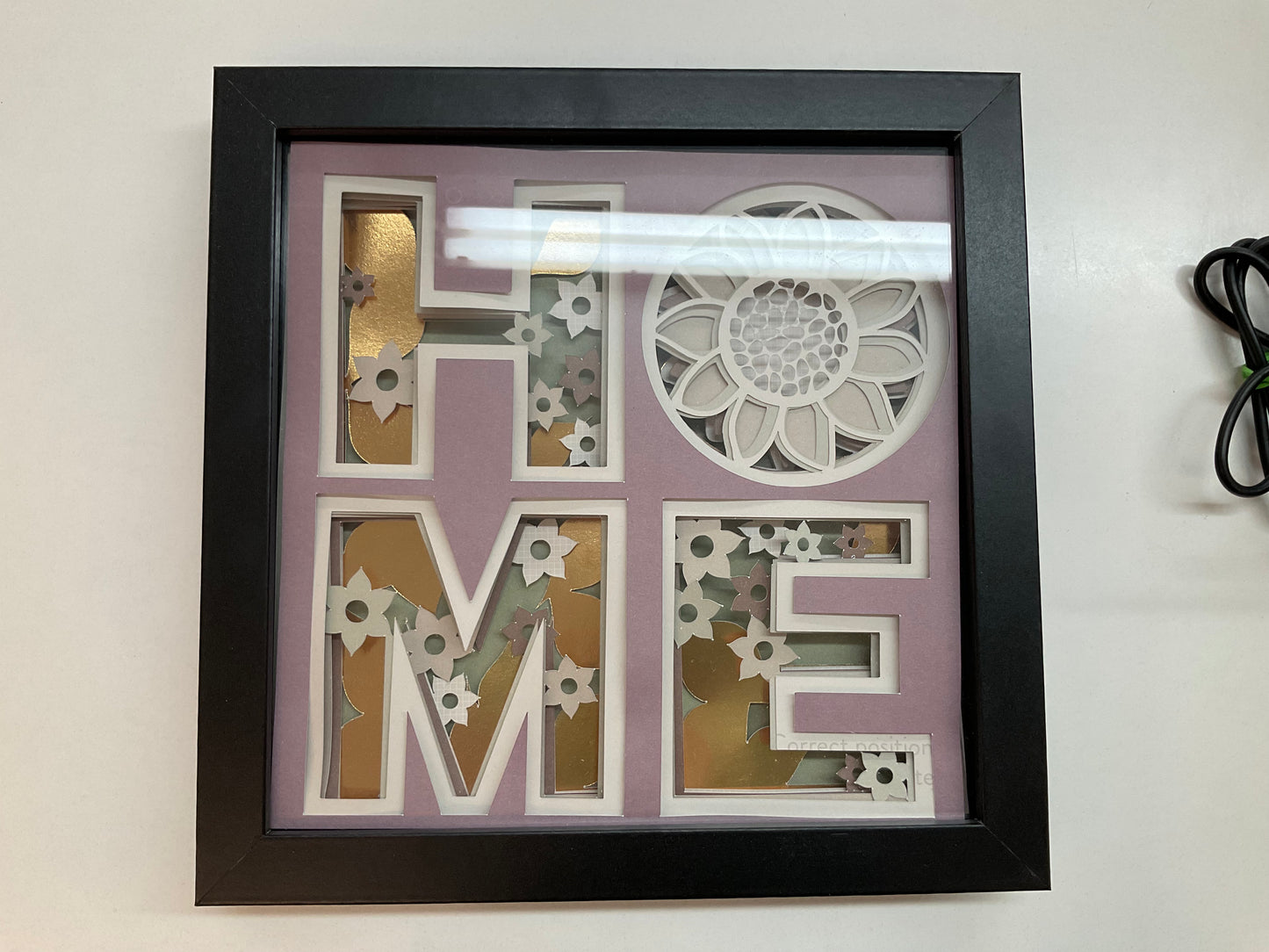 "HOME" Shadow Box