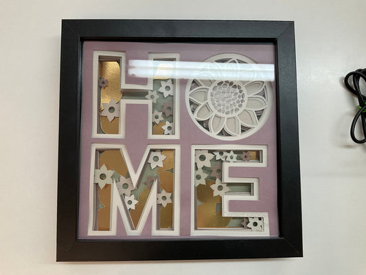"HOME" Shadow Box