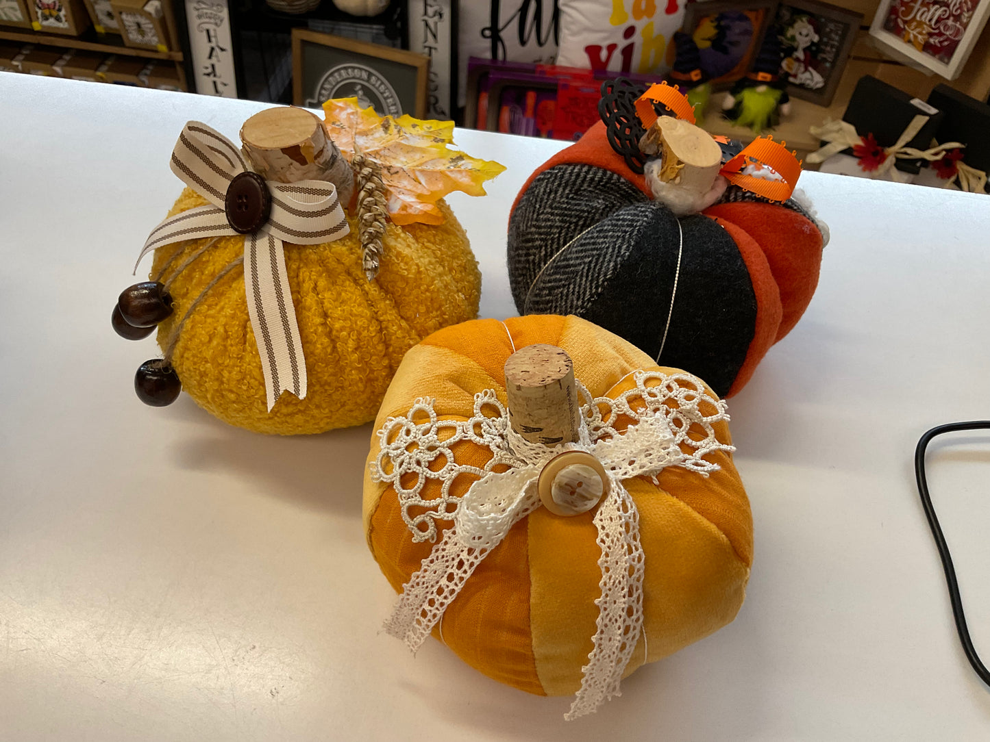 Hand Sewn Pumpkins