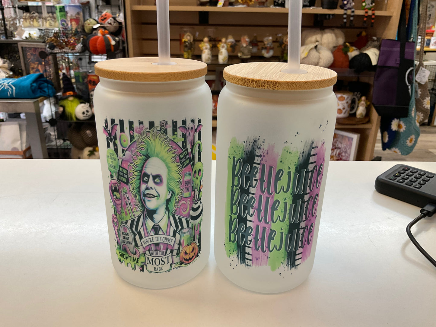 Frosted Glass Water Bottles