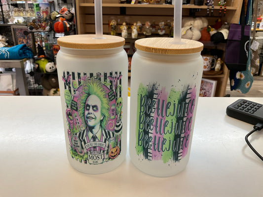 Frosted Glass Water Bottles