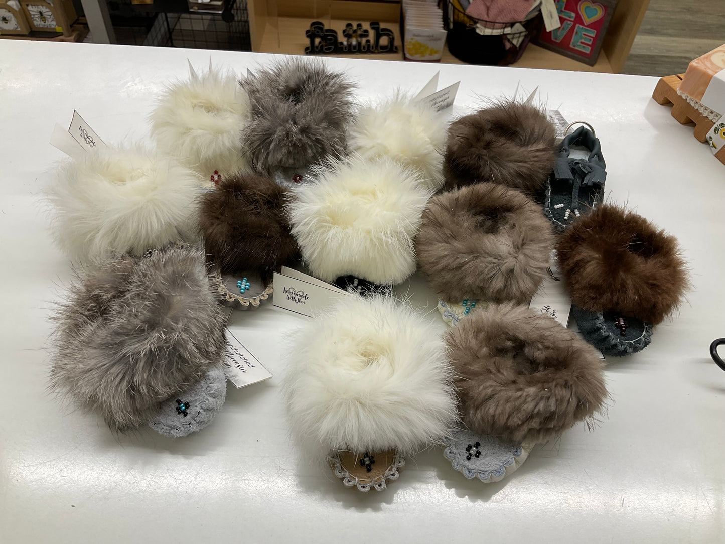 Mini Moccasin Keychains