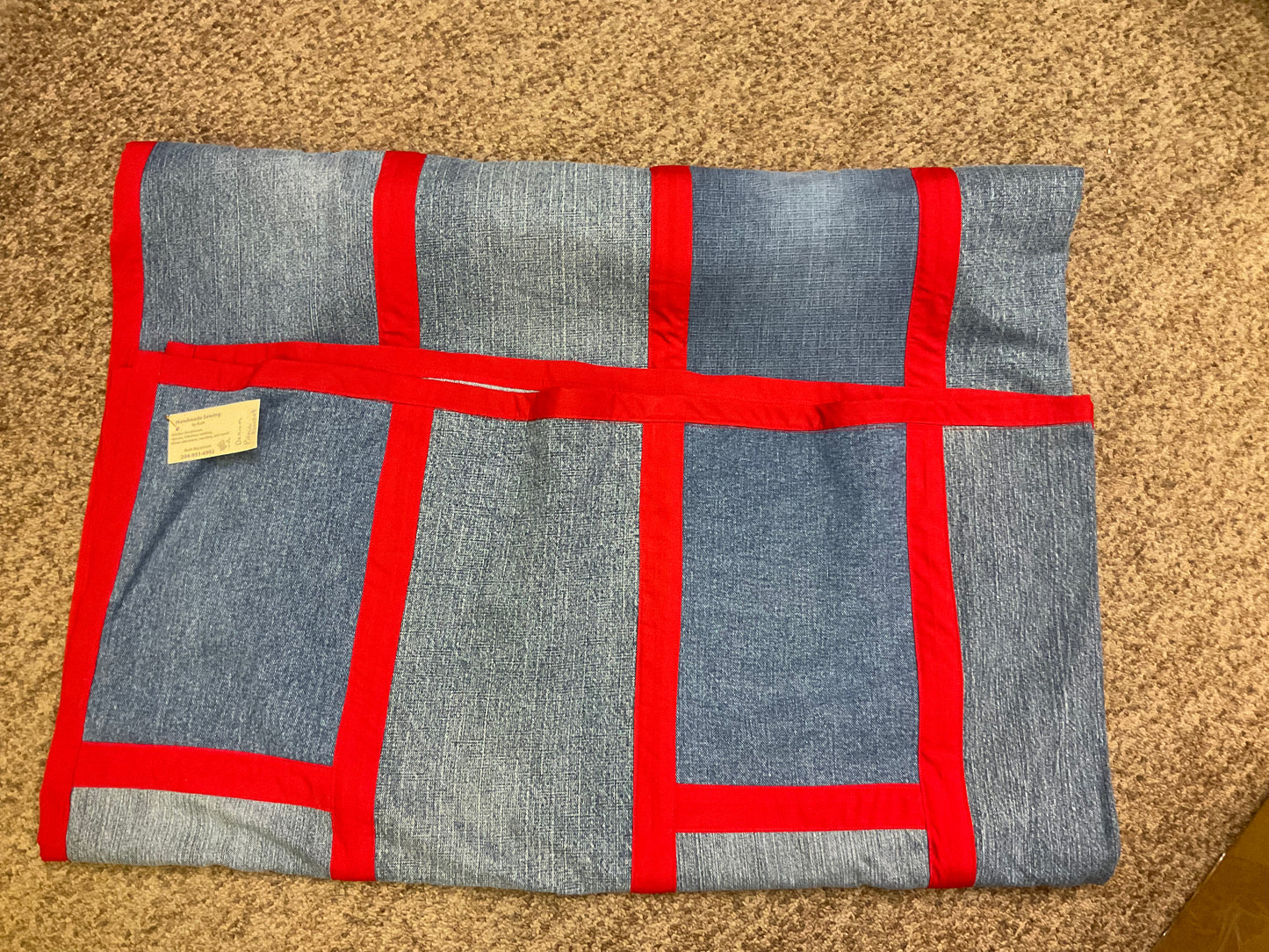 Large Denim Picnic Blanket