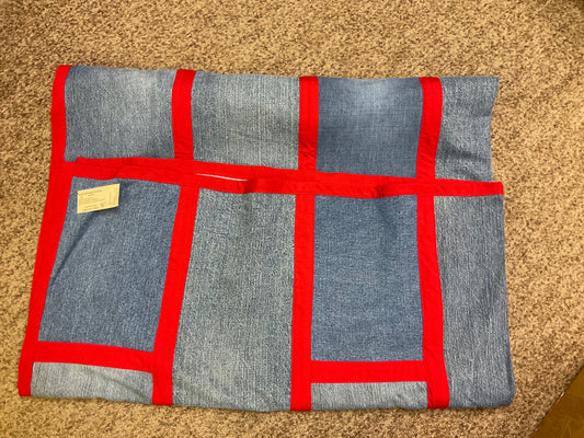 Large Denim Picnic Blanket