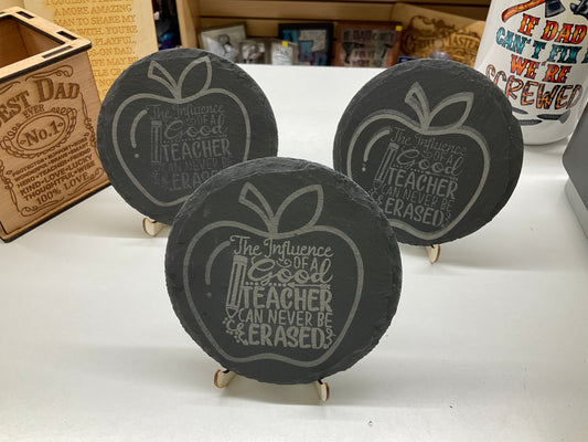 Teacher Slate Rock Coaster