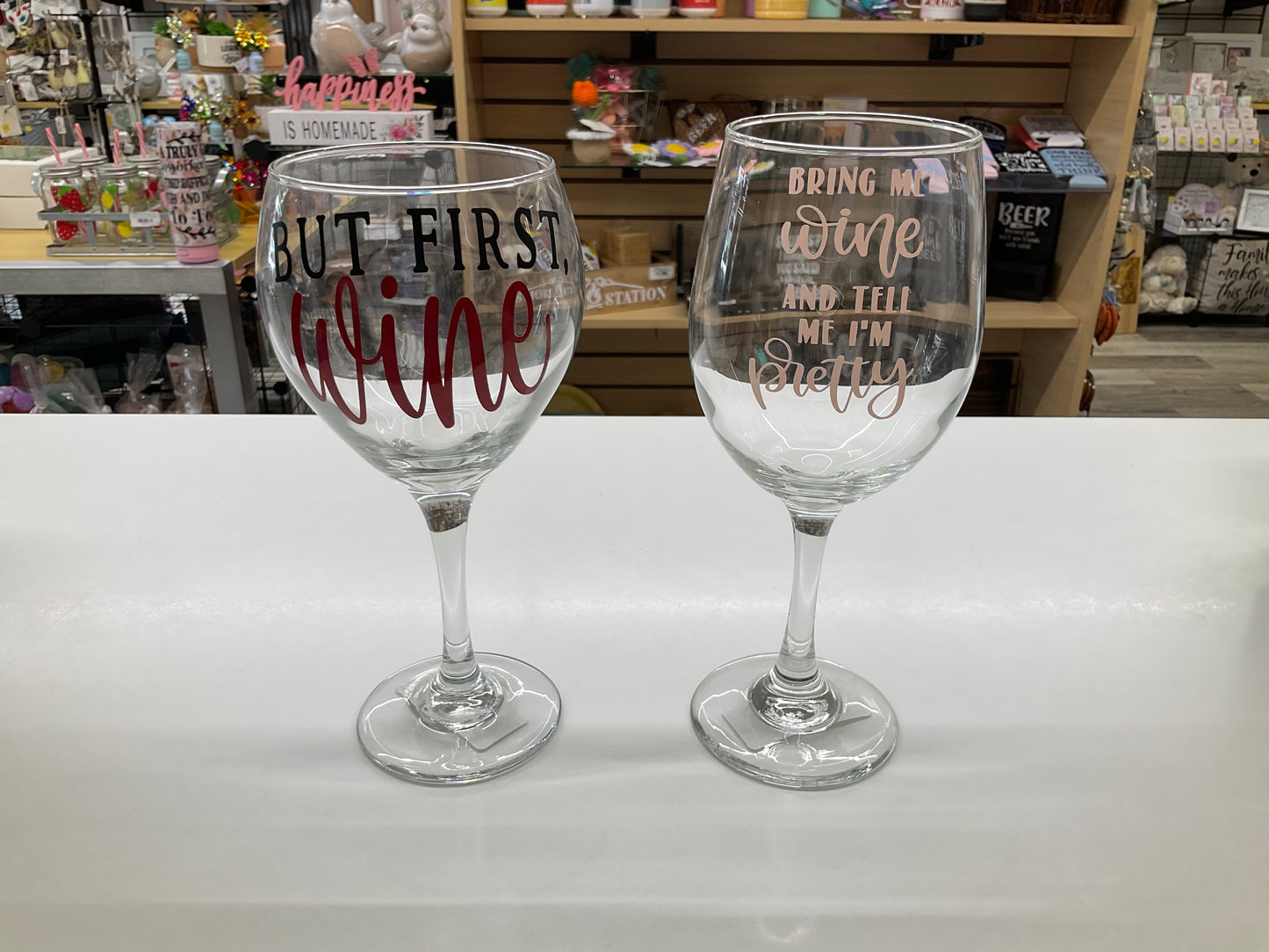 Stemmed Wine Glasses