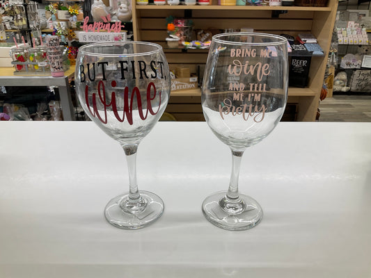 Stemmed Wine Glasses