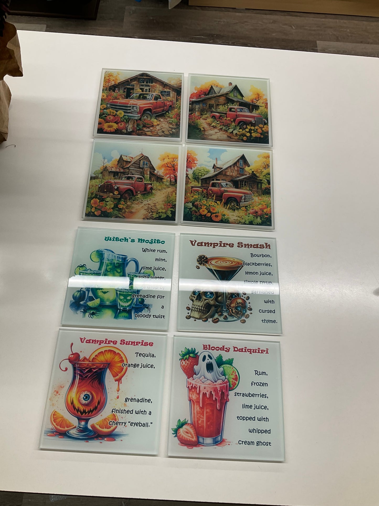 Glass Coaster Sets