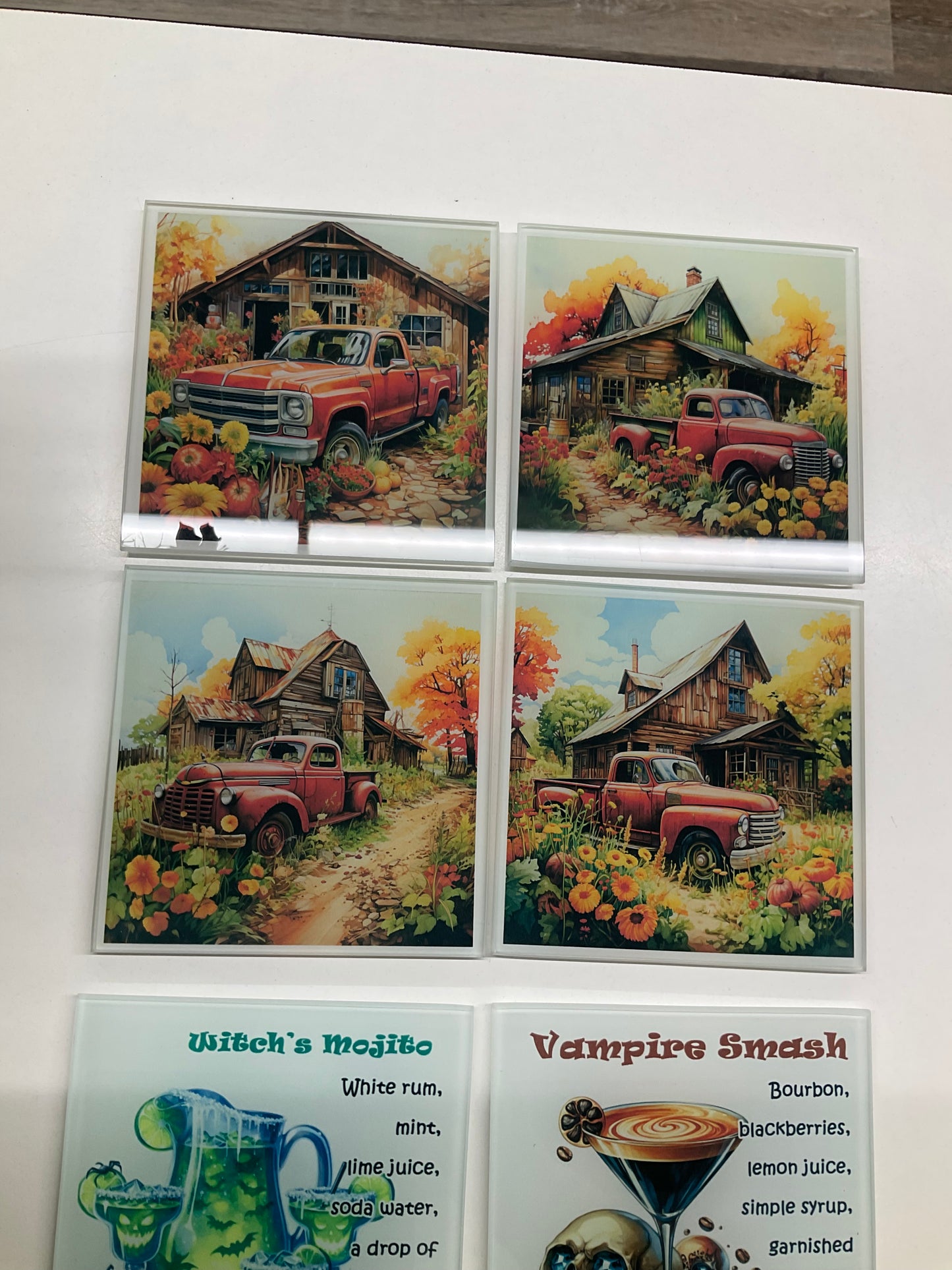 Glass Coaster Sets