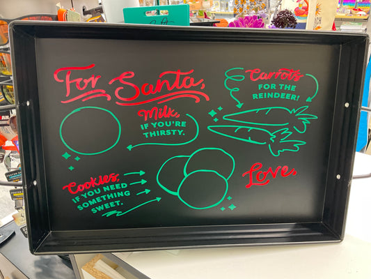 Holiday Metal Serving Trays