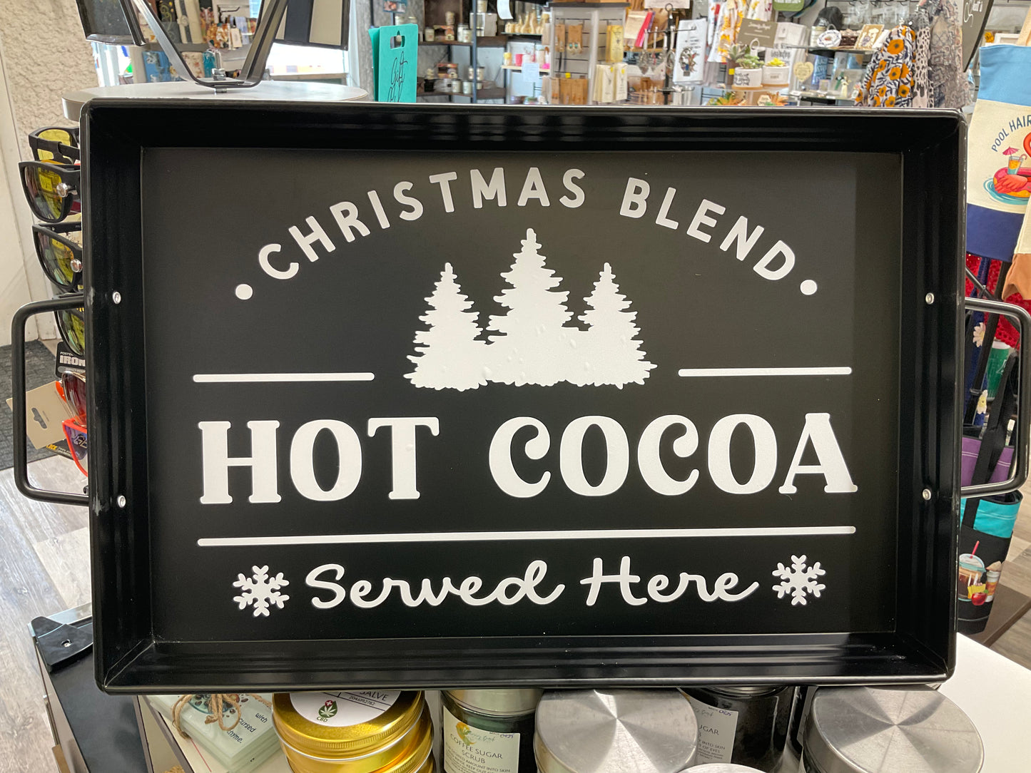 Holiday Metal Serving Trays