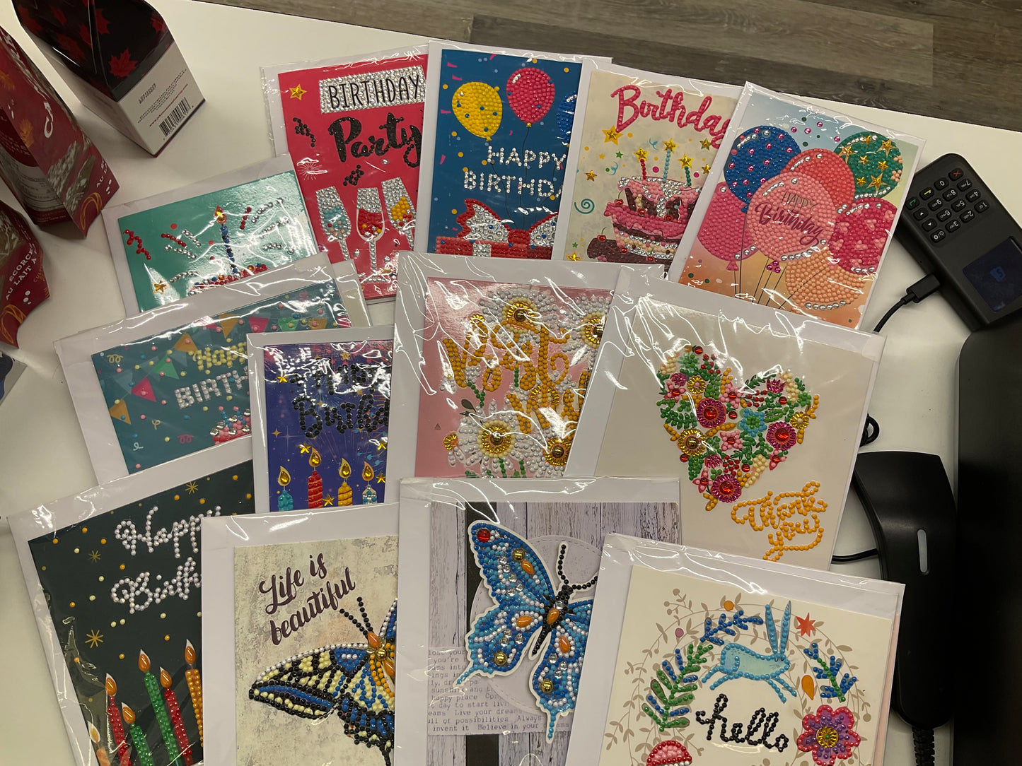 Diamond Art Greeting Cards by Janice