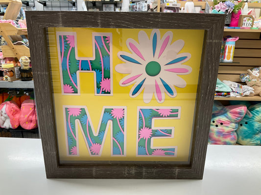 Daisy "HOME" Shadow Box