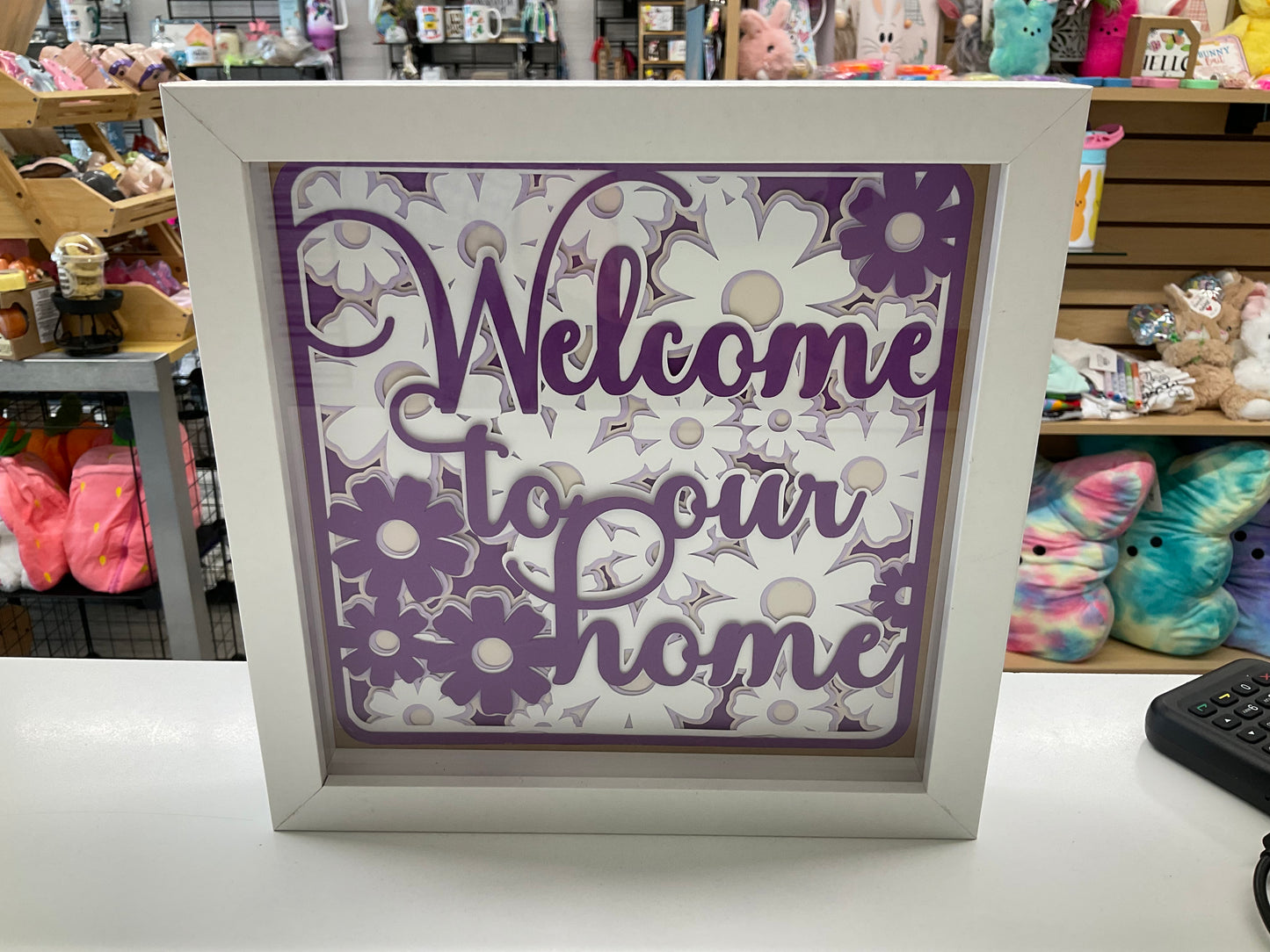 Welcome to Our Home Shadow Box