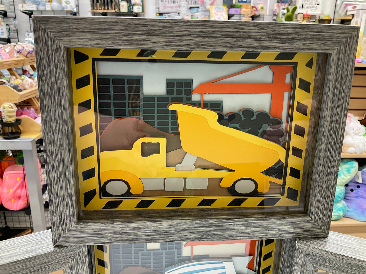 Construction Themed Shadow Boxes