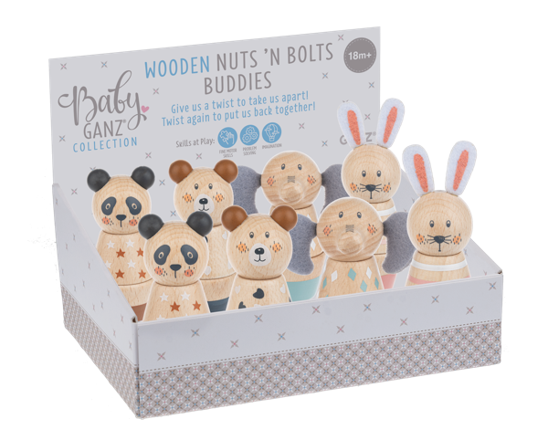 Wooden Nuts N Bolts Buddies