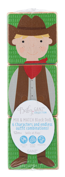 Wooden Block Doll
