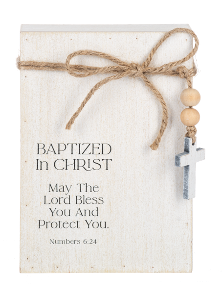 Wooden Baptism Message Blocks