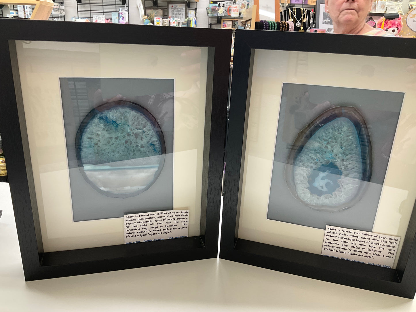 Framed Agate Decor