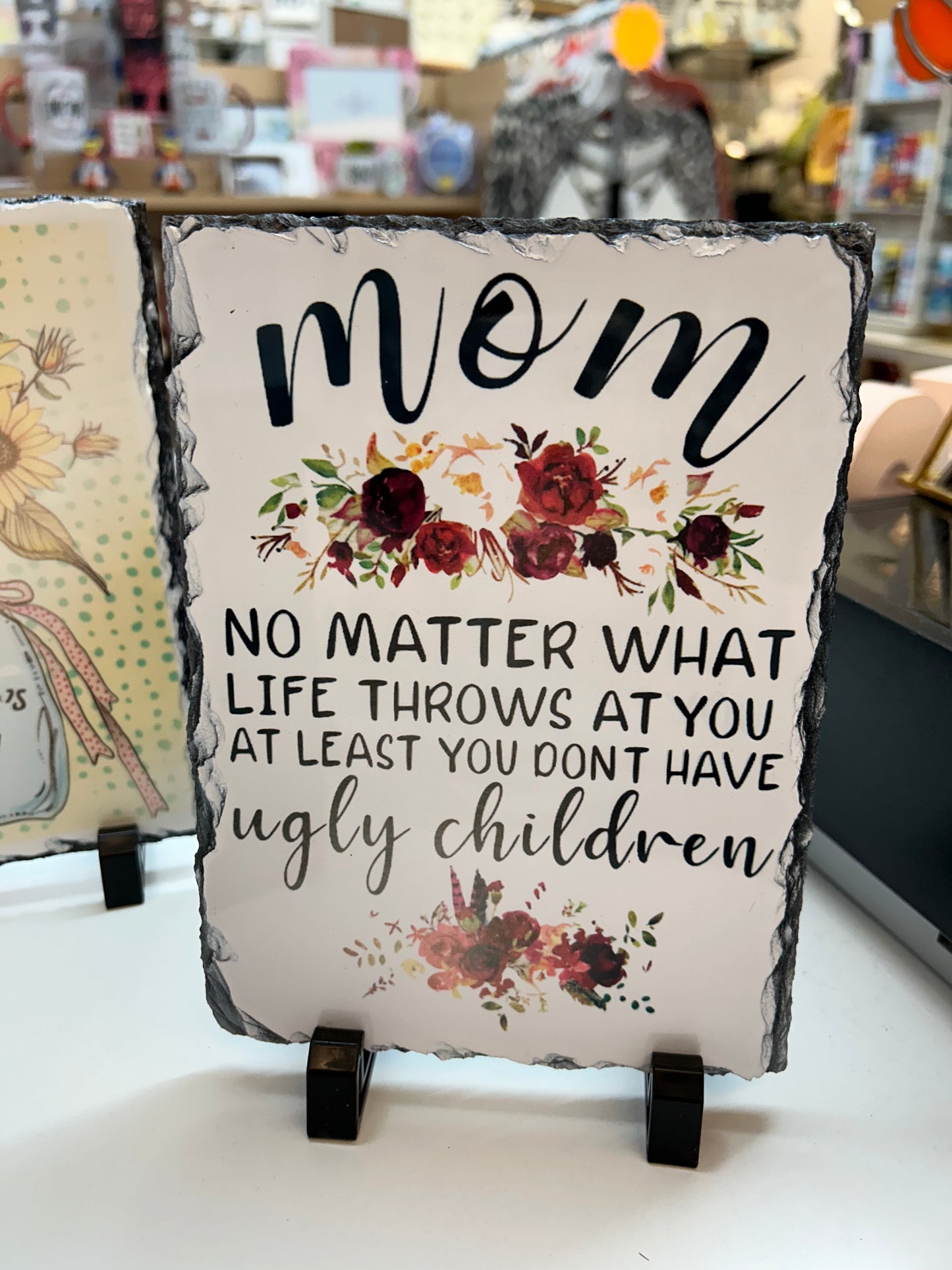 Mom Slate Rock Photo Frame