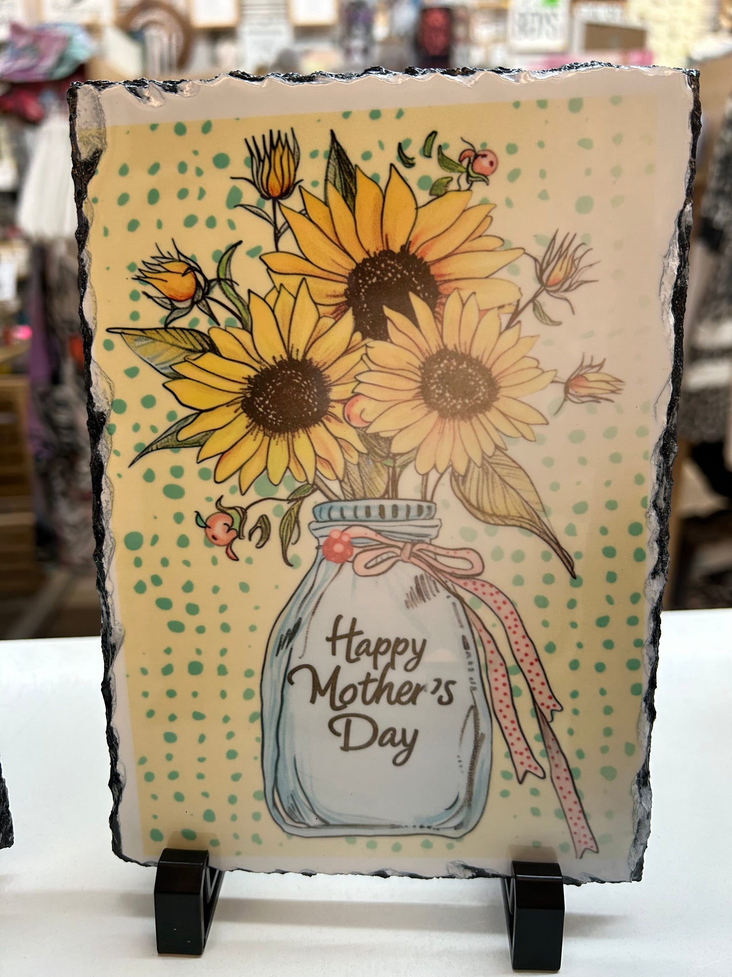 Mom Slate Rock Photo Frame