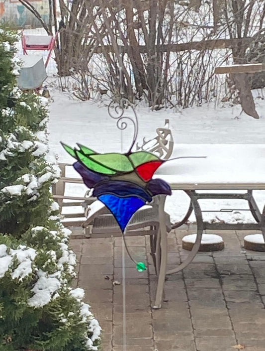 Hummingbird on a Flower