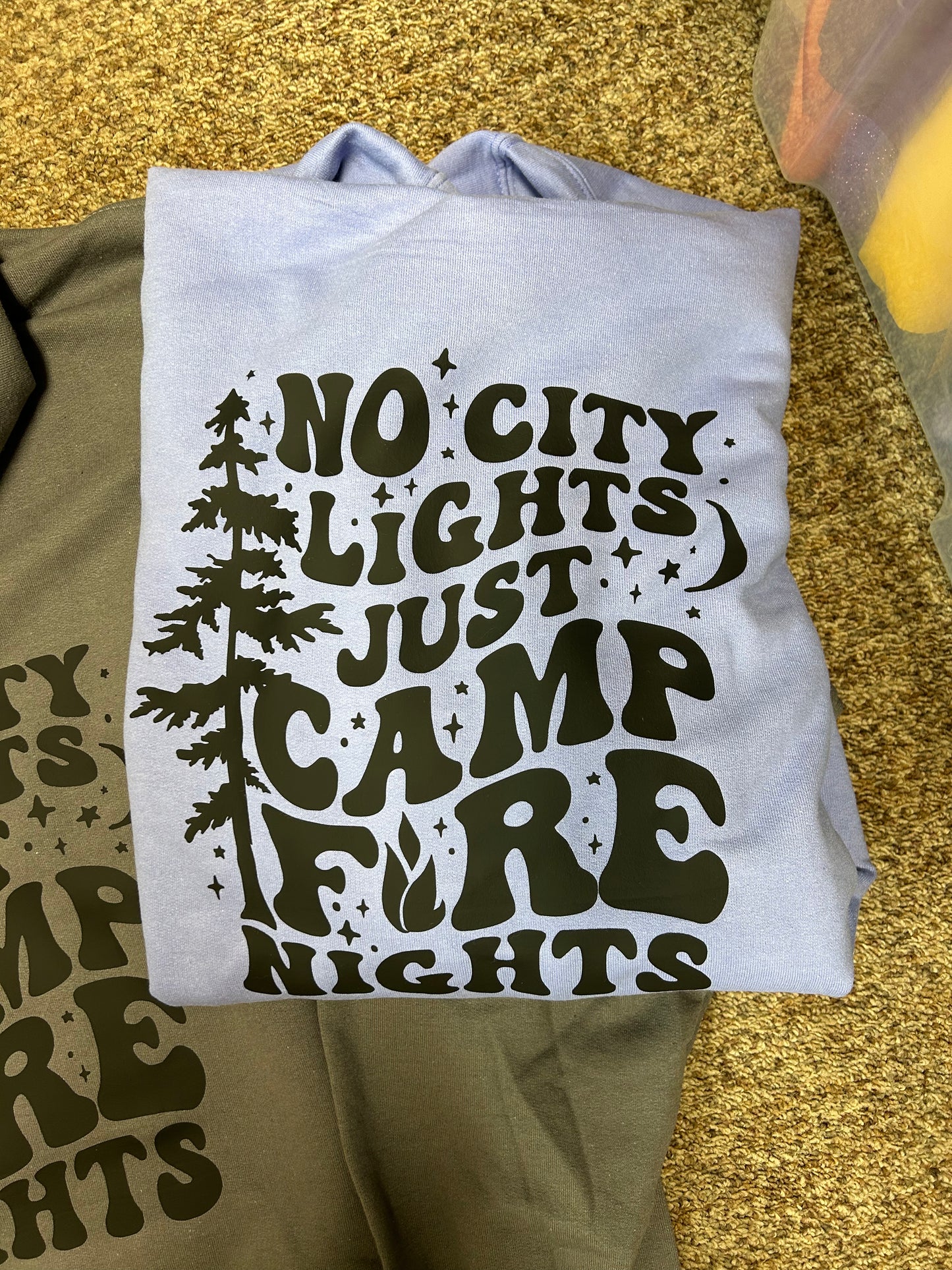 No City Lights Camping Hoodies