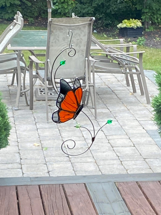 Monarch Butterfly on a Wire