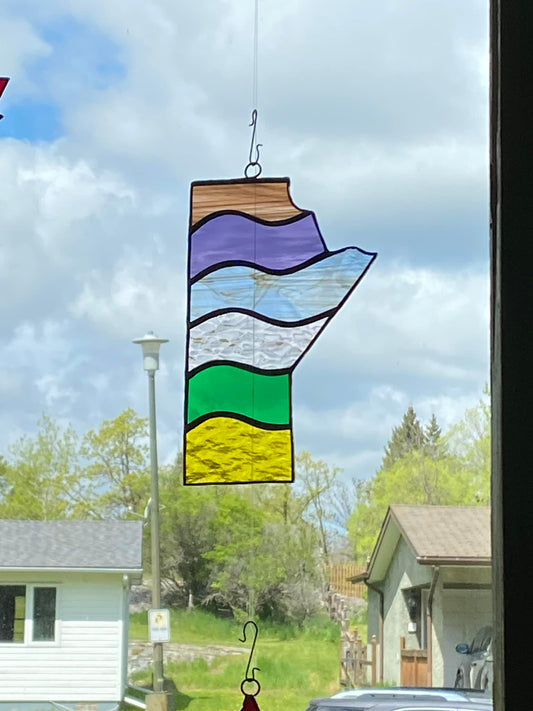 Map of Manitoba - Colorful